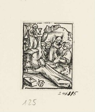 Jesus im Garten von Gethsemane, Blatt 2 aus: "Daniel Agricola, Passio domini nostri Jesu Christi", Basel 1514/1515