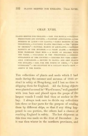 Chap. XVIII. Plants shipped for England. - Sail for Manila. - Natural productions ...