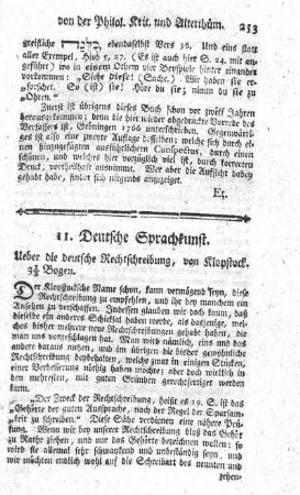 11. Deutsche Sprachkunst.