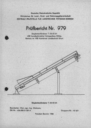 Stegkettenförderer T 218