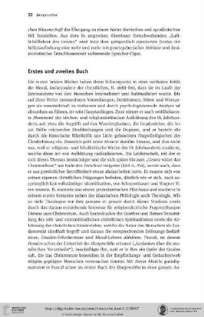Erstes und zweites Buch