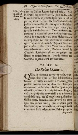 Caput X. De Rebus Gallicis