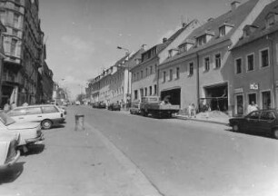 Annaberg-Buchholz. August-Bebel-Straße (Wolkensteiner Straße). Blick nach Nordost