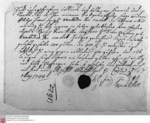 Beilage zum Ehevertrag zwischen Carl Anton Emmerich und Catharina Freiin Wambold
