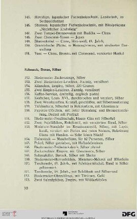 Schmuck, Dosen, Silber (Nr. 152-186)