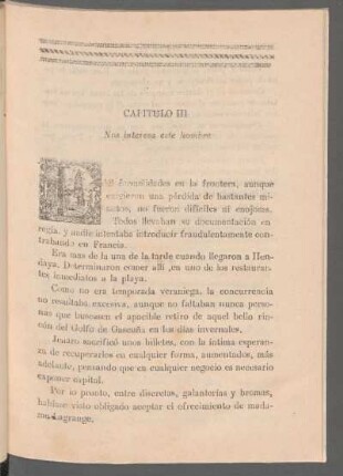 Capítulo III - Nos interesa este hombre