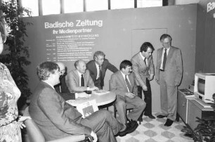 Freiburg im Breisgau: Eröffnung der Handwerks- und Gewerbeausstellung [mit Rolf Böhme]
