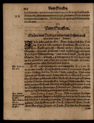VI. Vom Straffen.