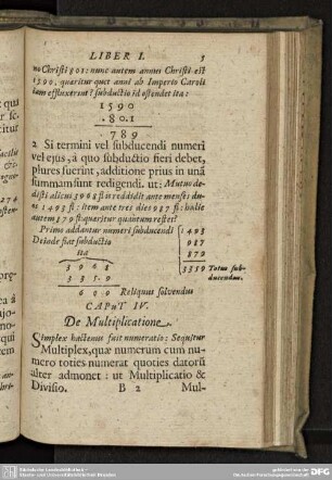CAPUT IV. De Multiplicatione.