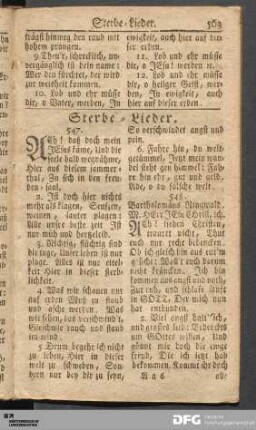 Sterbe-Lieder.