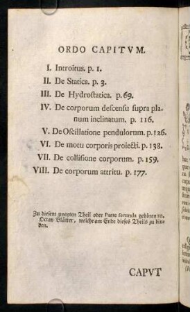 3v, Ordo Capitum