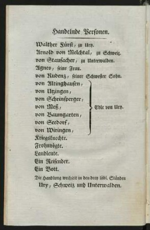 Handelnde Personen