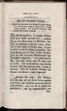 Ein und vierzigstes Kapitel. - Drei und vierzigstes Kapitel.