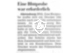 Eine Blutprobe war erforderlich