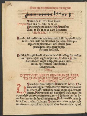 Institutio Beati Bernhardi Abbatis Clarevallensis Quomodo Psallemus.