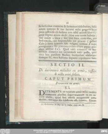 Caput Primum Detrimenta ex armis.