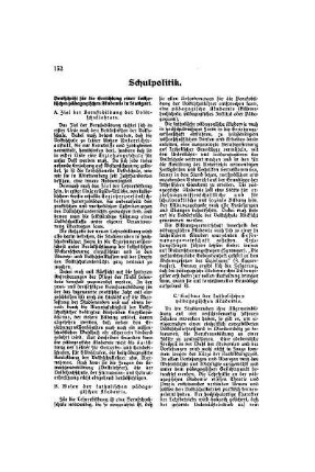 Schulpolitik