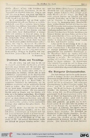 Praktische Winke und Vorschläge