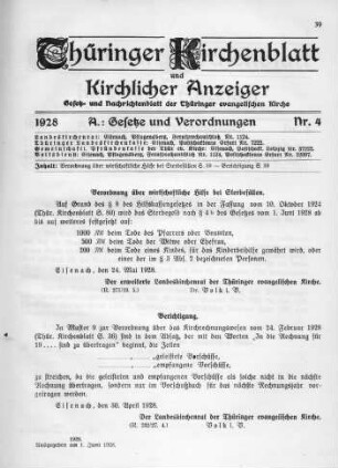 Nr. 4 : 1. Juni 1928