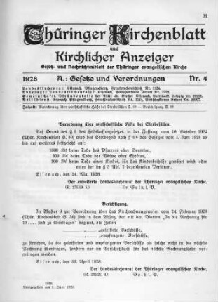 Nr. 4 : 1. Juni 1928