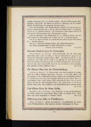 Sir Edward Grey über die Dardanellenfrage.