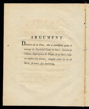 4, Argument