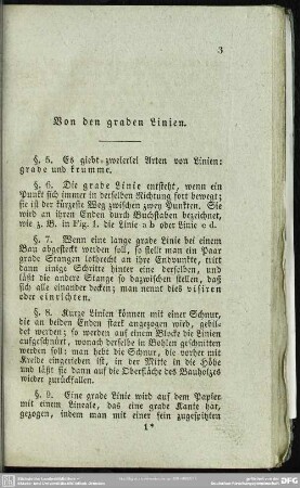 Von den geraden Linien