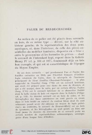 Palier du Rez-de-Chaussée