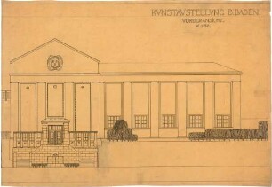 Billing, Hermann; Baden-Baden; Kunsthalle - Vorderfassade (Ansicht)