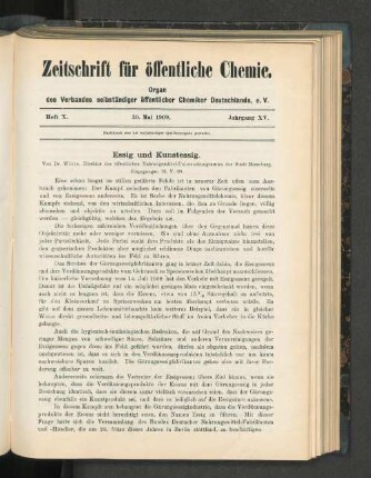 Heft X. 30. Mai 1909. Jahrgang XV.