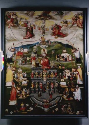 Epitaph des Domherren Ernst von Wrisberg (gest. 1590) & Wrisberg-Epitaph — Kreuzigung mit gemaltem Katechismus