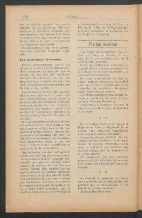 Notas sueltas
