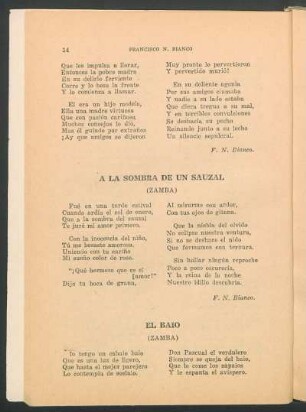 El bajo : (Zamba)