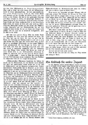 Ein Lesebuch für unsere Jugend