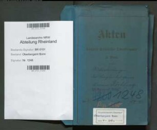 Röchling; Werner, Bergassessor; Prüfungs- u. Personalakten Band 1 (Ausarbeitungen)