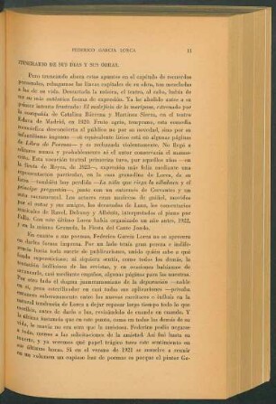Itinerario de sus días y sus obras