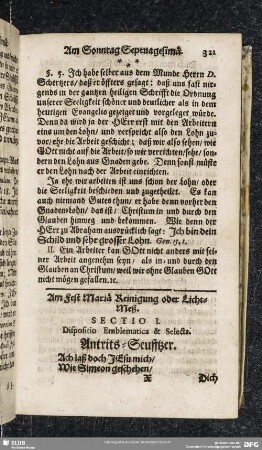 Am Fest Mariä Reinigung oder Licht-Meß