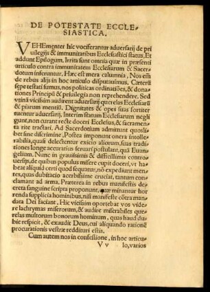 De Potestate Ecclesiastica.