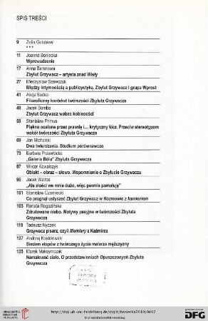 Spis treści