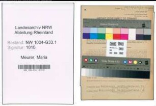 Entnazifizierung Maria Meurer , geb. 17.06.1910 (Studienraetin)