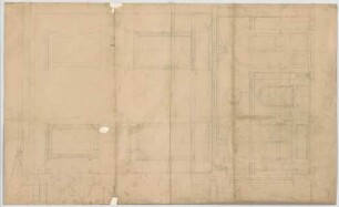 Thiersch, August ; München, Georgenstr. 4; Wohnhaus Steinmetz - Schnitt