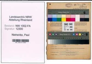 Entnazifizierung Paul Niehenke, geb. 12.10.1902 (Geschaeftsfuehrer)
