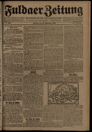Ausgabe vom Freitag, den 16. November 1917.