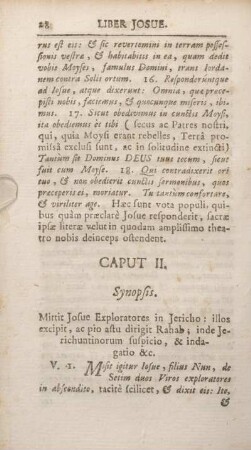 Caput II. Synopsis.