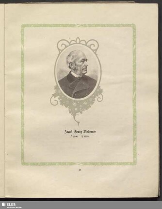Jacob Georg Bodemer. 1830-1872