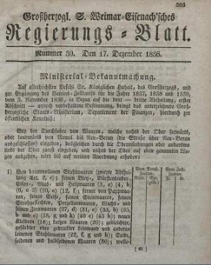 Nr. 30 : 17. Dezember 1836