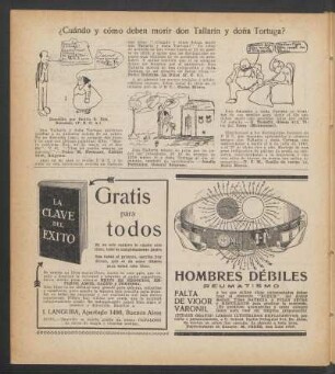 ¿Cuándo y cómo deben morir don Tallarín y doña Tortuga?