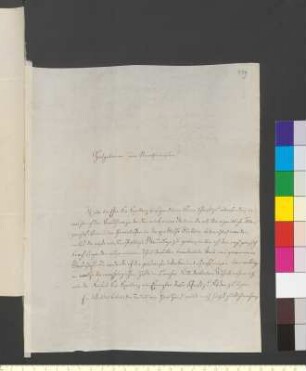 Brief von Naumann, Moritz an Goethe, Johann Wolfgang von