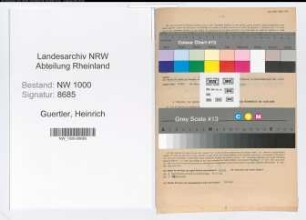 Entnazifizierung Heinrich Guertler, geb. 19.01.1903 (Kassierer)
