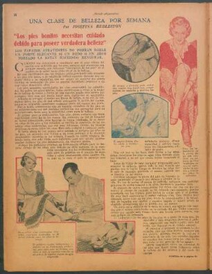 "Los pies bonitos necesitan cuidado debido para poseer verdadera belleza" : Una clase de belleza por semana